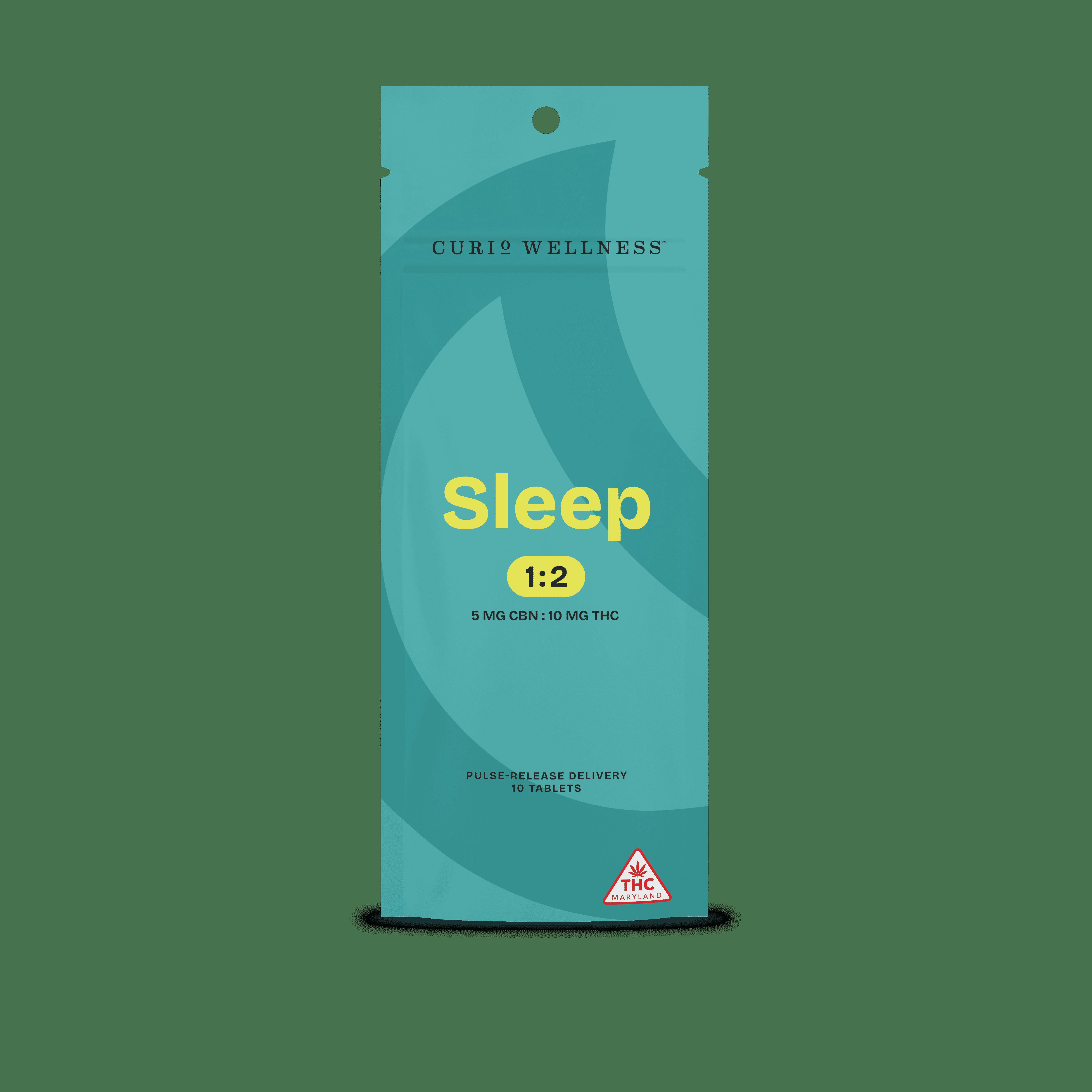 Curio Wellness: Tablets | Good Night Pulse-Release 2:1 | 300mg THC : 150mg CBN | 30pk