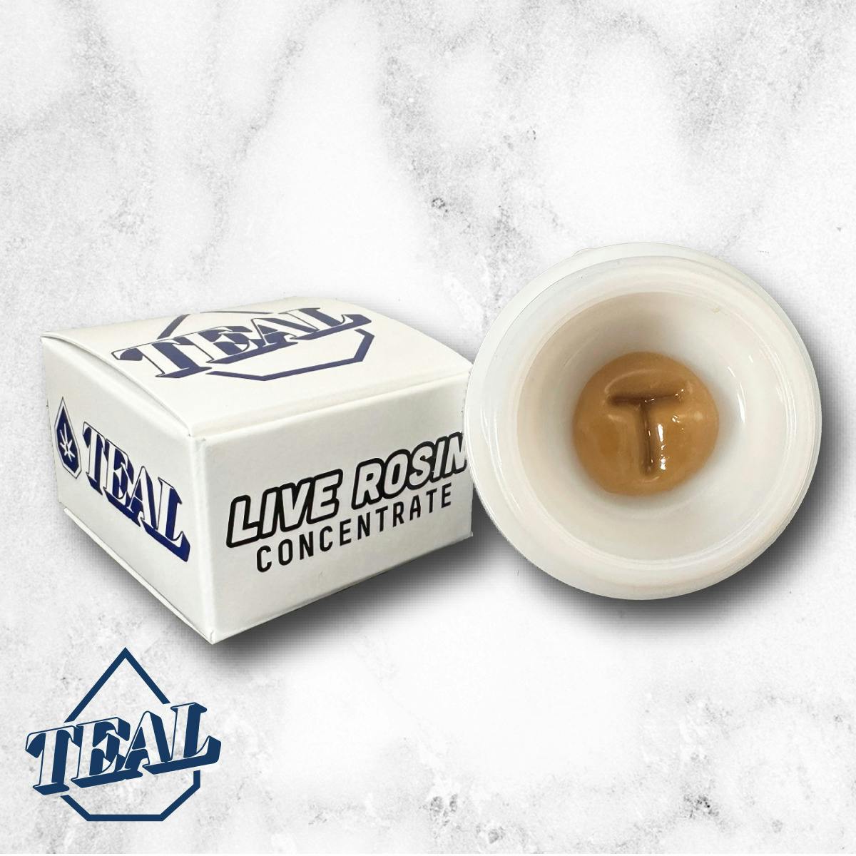 Teal: Live Rosin Concentrate | Liquid Sunshine x Cadillac Rainbow | Rosin