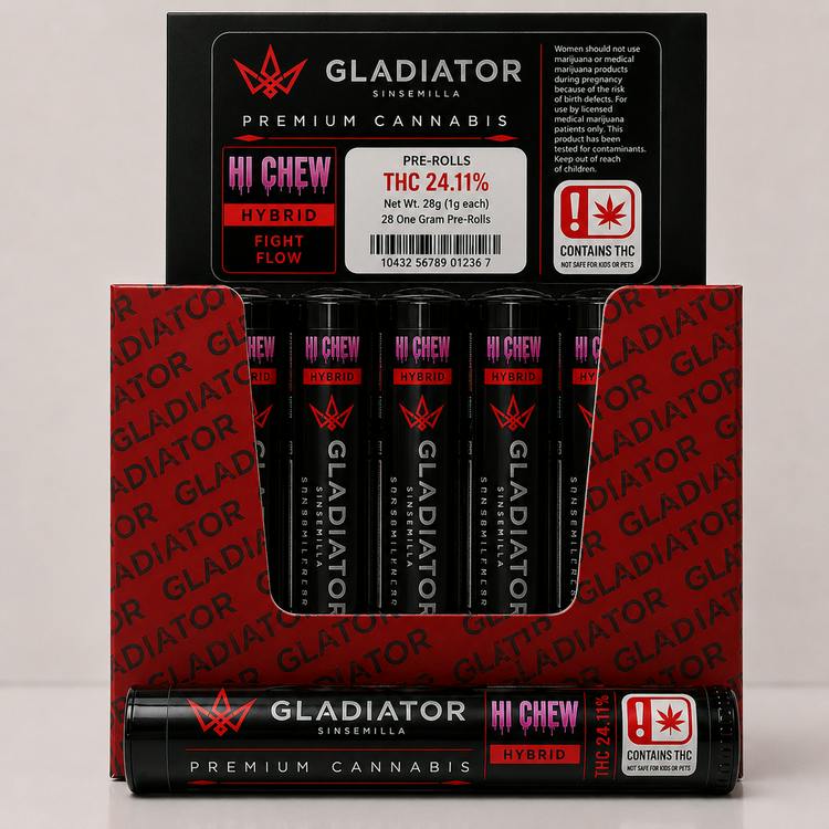 Gladiator 1g Preroll Hi Chew