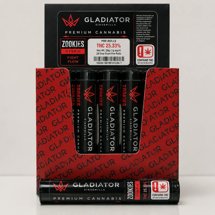 Gladiator 1g Preroll Zookies