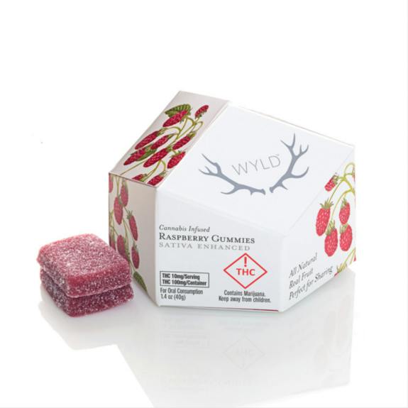 WYLD Raspberry 100mg Gummies
