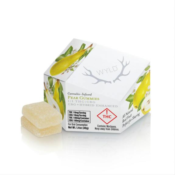 WYLD Pear 100mg Gummies