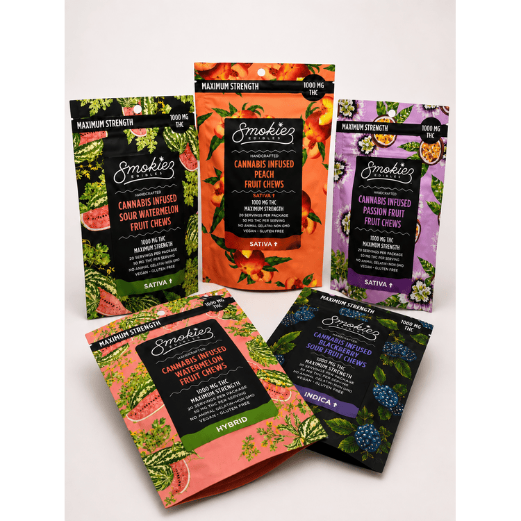 Sour Watermelon Gummies | 1000mg | 20ct | 50mg/ea