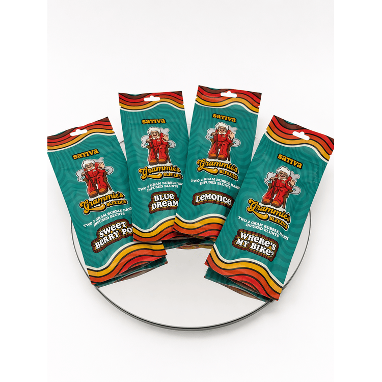 Grammie's Bleezies 2g Bubble Hash Infused Blunts 2pk Lemonge