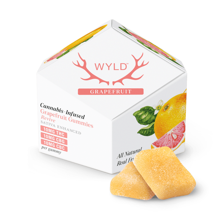 WYLD Grapefruit THC:CBG 100mg Gummies