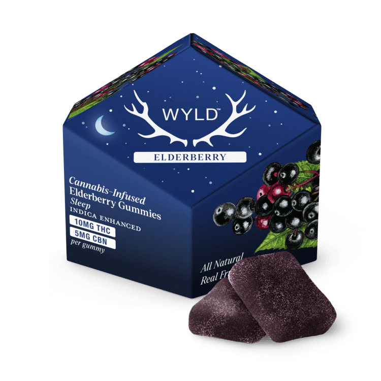 WYLD Elderberry THC:CBN 100mg Gummies