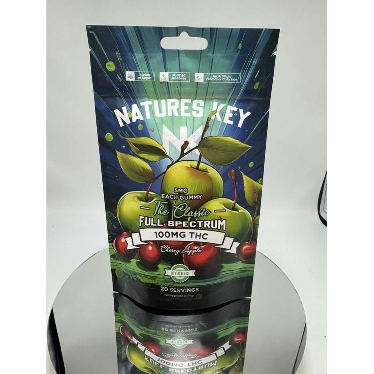 Nature's Key Cherry Apple 100mg Gummies