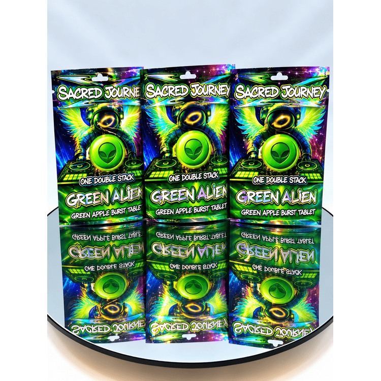 Sacred Journey Green Aliens Green Apple Burst Mushroom Tablet 2750mg