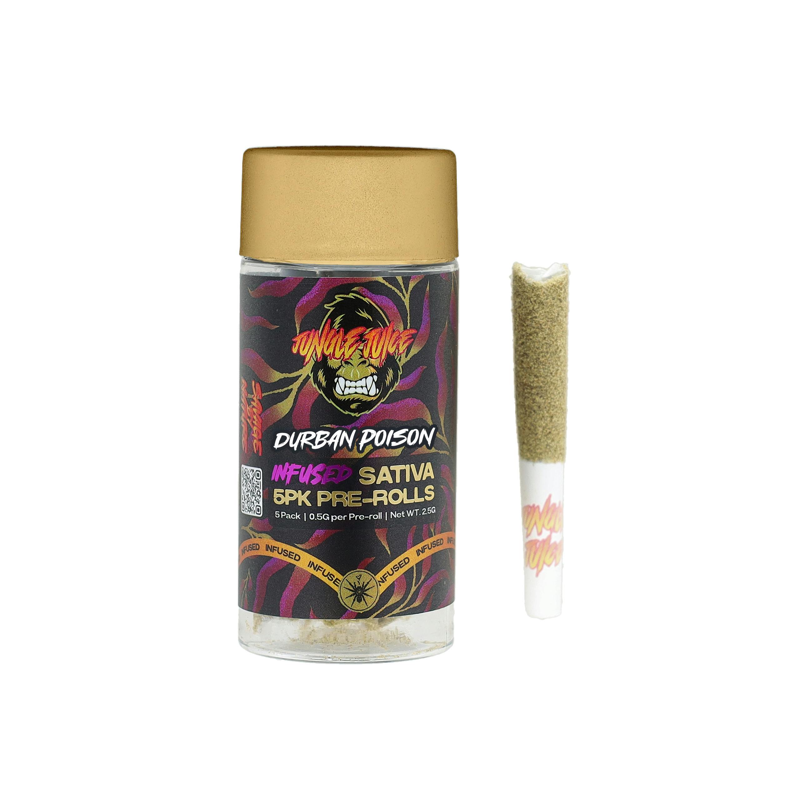 Durban Poison 5pk Infused Pre-Rolls