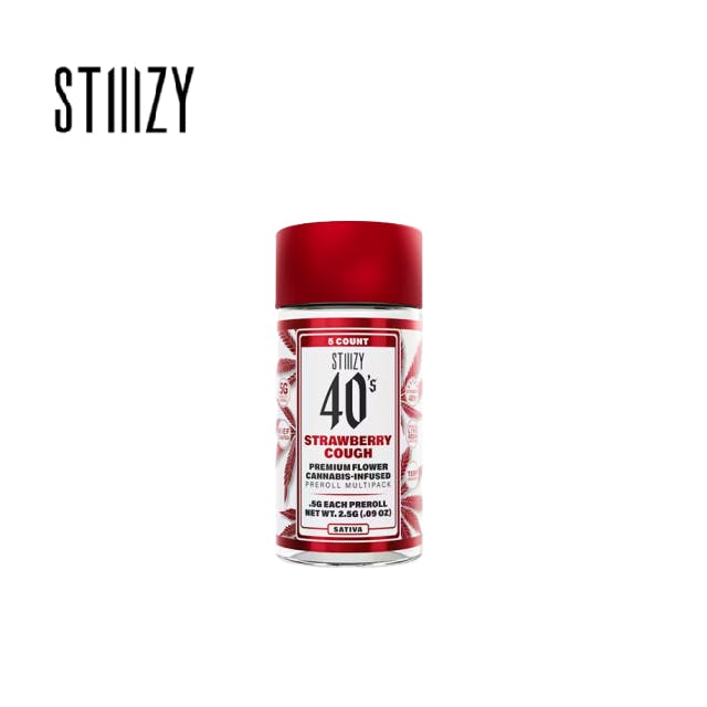 Strawberry Cough: STRAWBERRY COUGH 2.5G 5 PACK INFUSED PRE ROLLS
