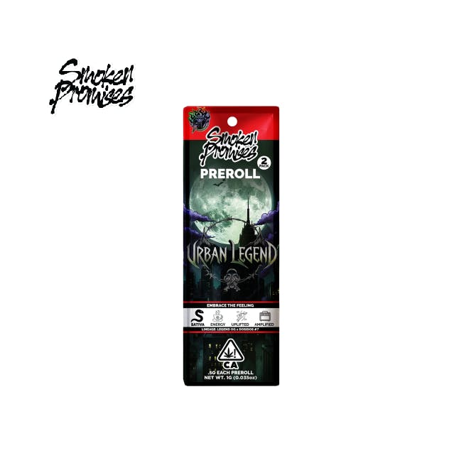 URBAN LEGEND 1G 2 PACK PREROLLS