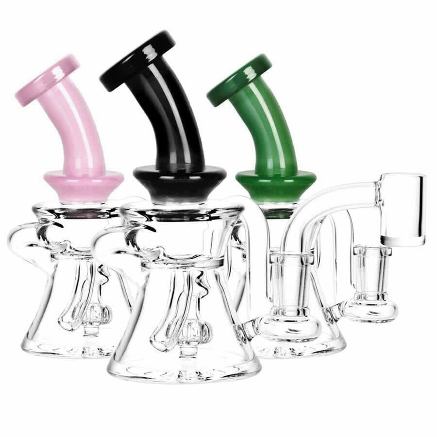 Pulsar 4.5" Mini Banger Hanger Recycler with Disc Perc - Assorted Colours