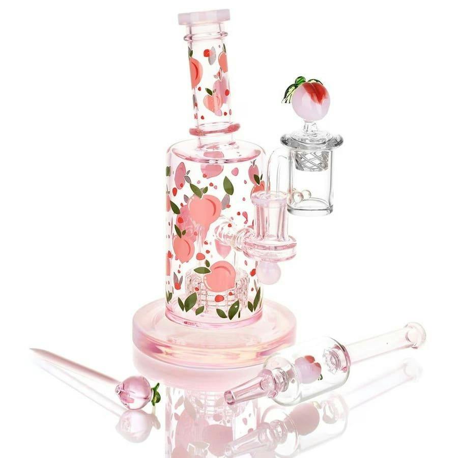 PULSAR FRUIT SERIES PEACHES & CREAM GLOW IN THE DARK DAB RIG