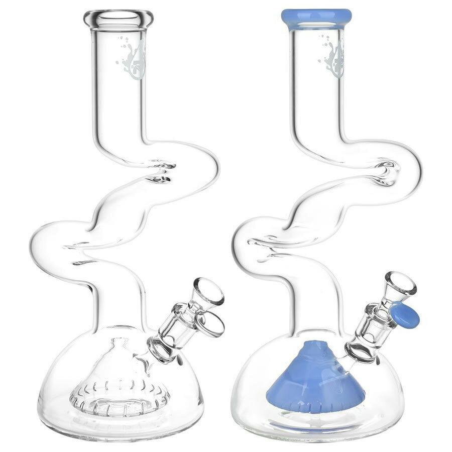 Pulsar Path Of Enlightenment Glass Water Pipe 11.5" - Blue