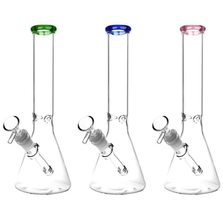 9.5" Classic Glass Beaker Tall Water Pipe 14mm F - Colors Vary