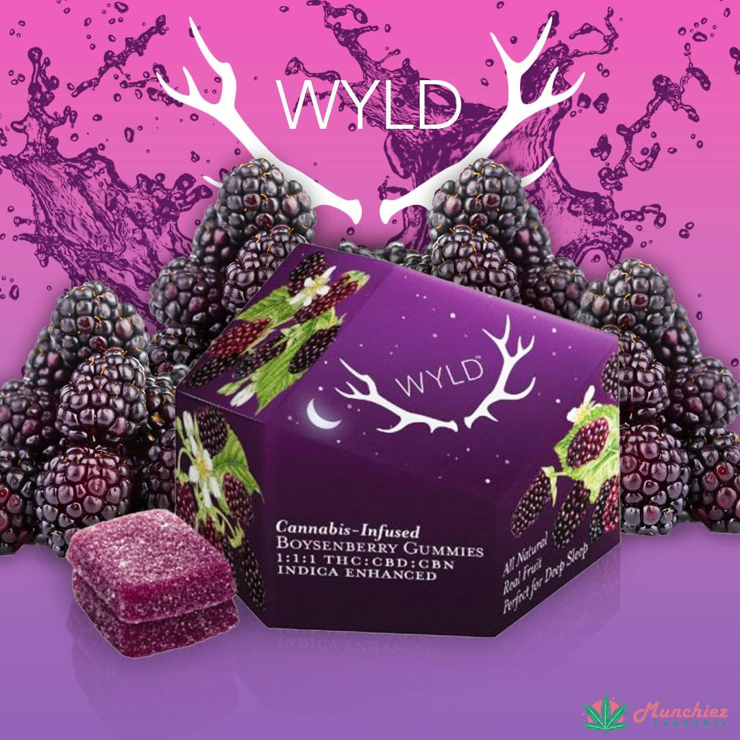 Boysenberry Indica Gummies 1:1:1 THC:CBD:CBN