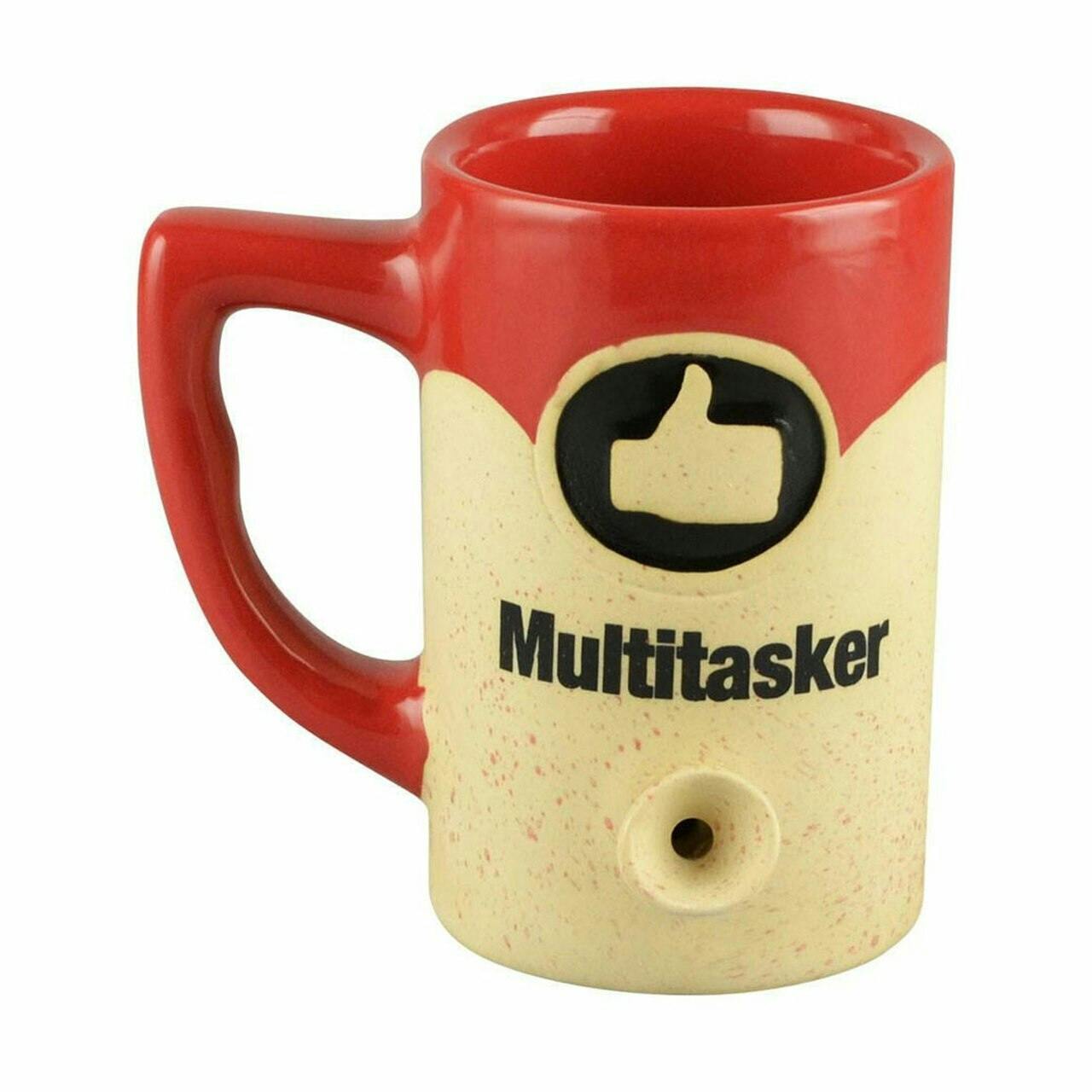 W & M ceramic pipe mug