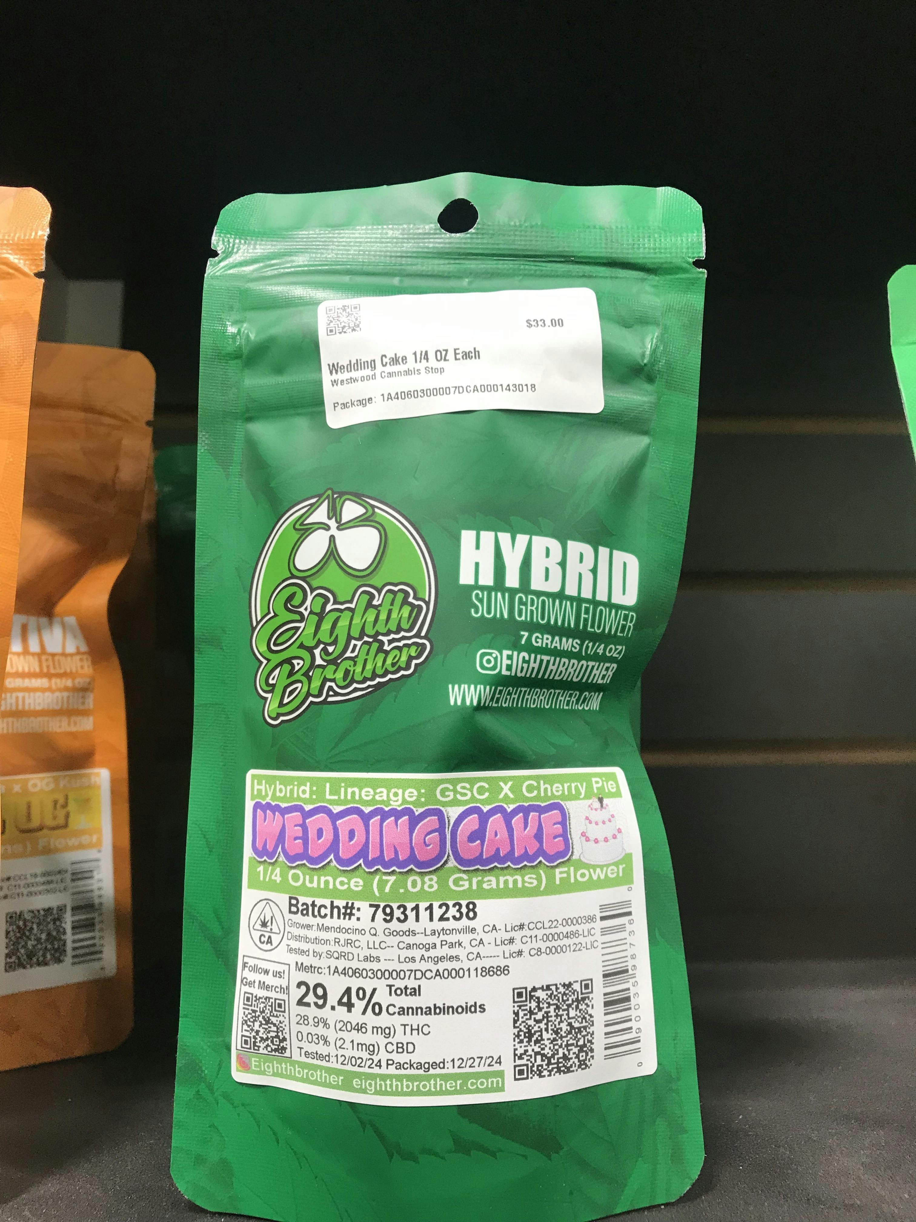 eighth brothers Wedding Cake 1/4 OZ Each