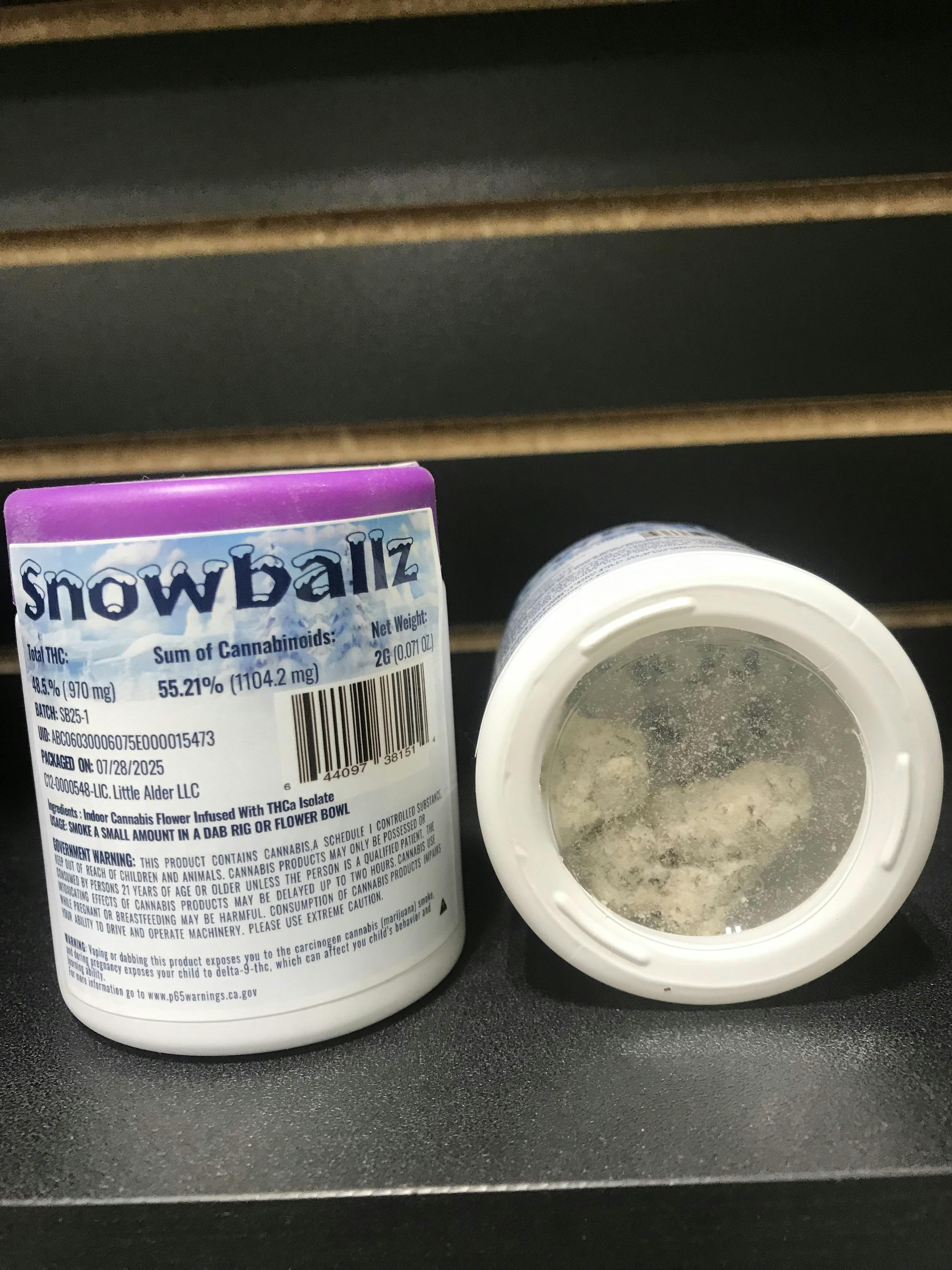Snowballz - 2G Jar THCa Infused Flower