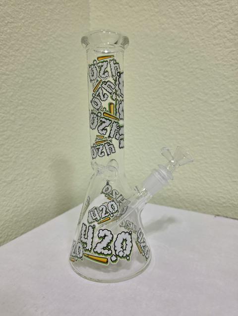 420 Smoke Logo Bong