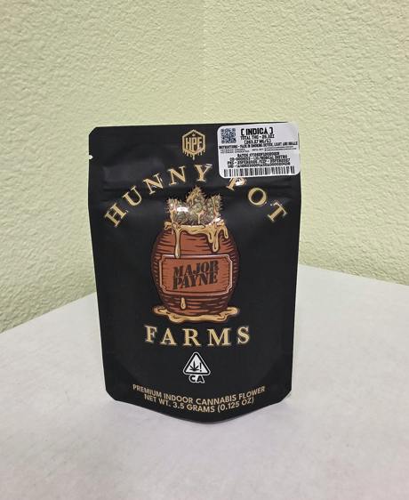 Hunny Pot Farms - Major Payne - Indica - 1/8oz - Flower