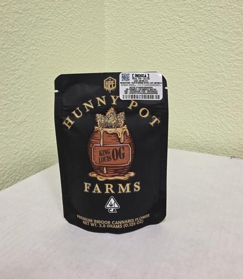 Hunny Pot Farms - King Louis OG - Indica - 1/8oz - Flower