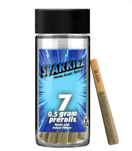 Sparkiez | Hindu Kush | Mini Pre-rolls | 0.5g each | 7pk