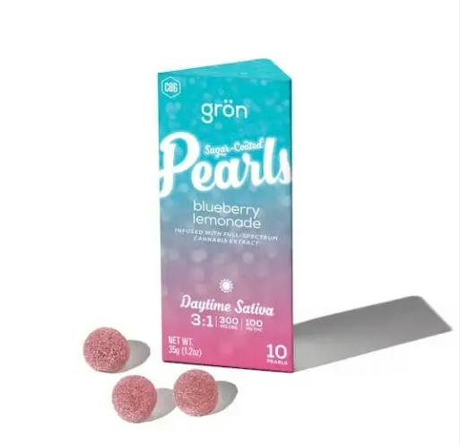 Pearls - Blueberry Lemonade 3:1 CBG:THC Gummies - 100mg - 10 pack