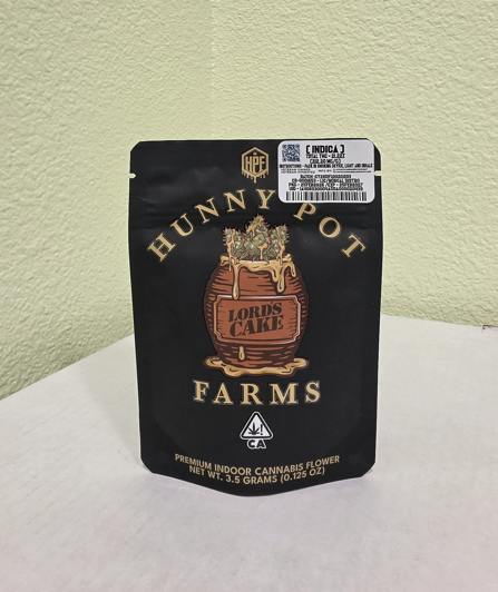 Hunny Pot Farms - Lord's Cake - Indica - 1/8oz - Flower