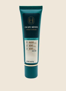 Escape Artist - Relief Cream Menthol - 100mg THC/ 800mg CBD/ 100mg CBG - 2oz tube