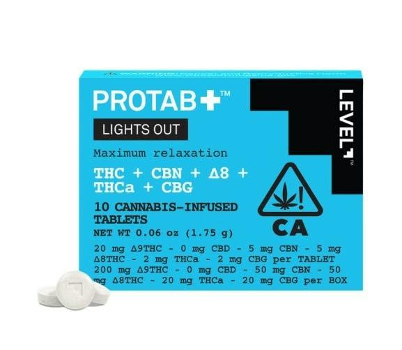 Level - Protab Lights Out: 10- Tablets - Level