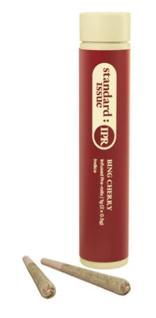 Bing Cherry Distillate Infused Pre Rolls - Indica - 2x0.5g