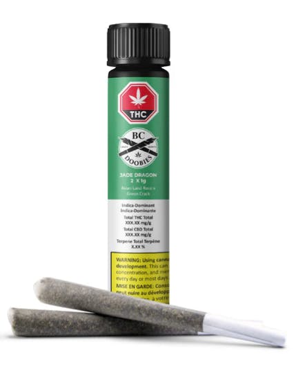 Jade Dragon Pre Rolls - Indica - 2x1g