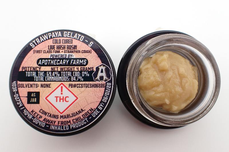 Strawpaya Gelato Live Hash Rosin Baller - S 4G