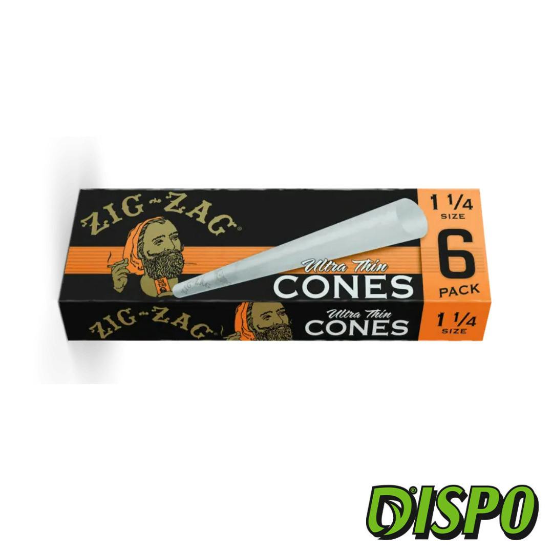 Zig Zag - Ultra Thin 70mm Cones 8pk