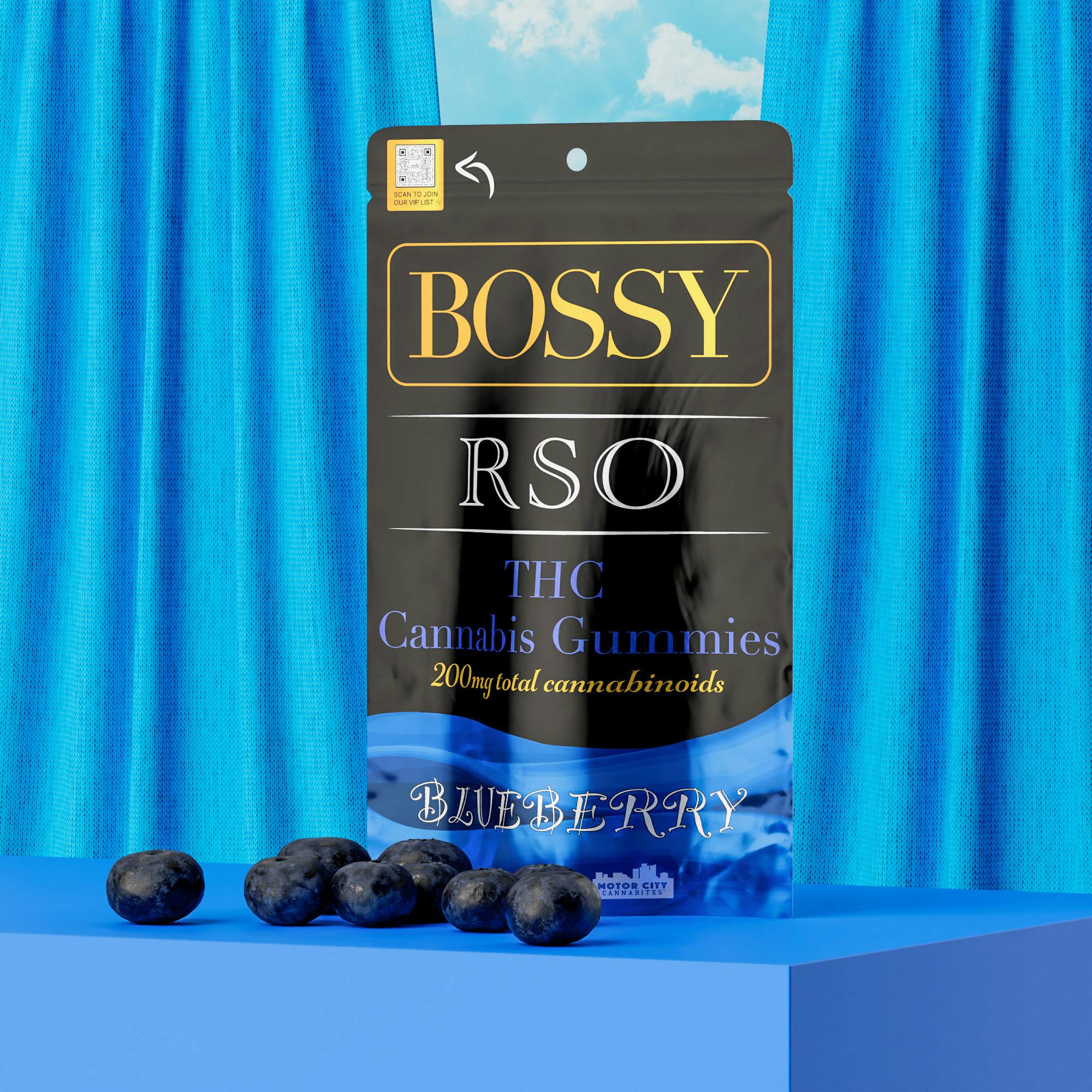 Bossy - Blueberry RSO 200mg Gummies