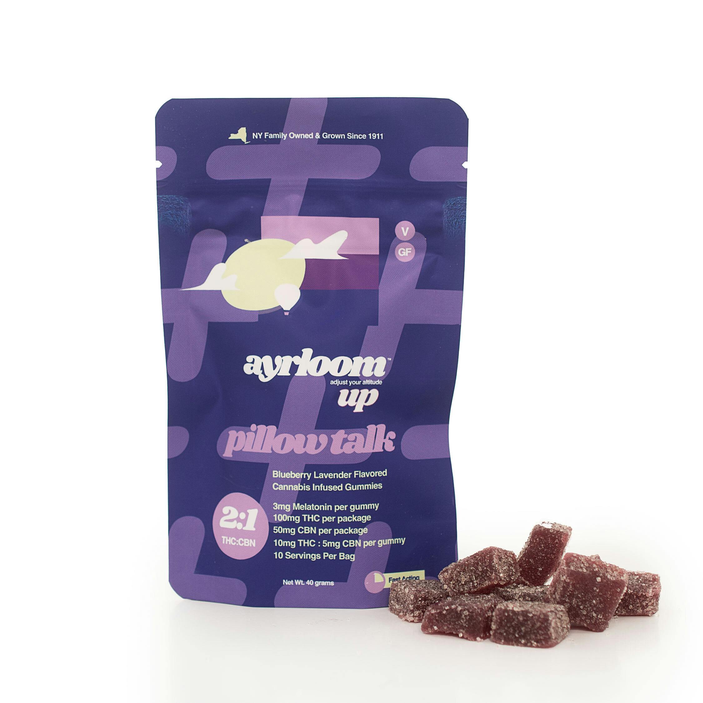 Ayrloom - UP 2:1 THC:CBN Gummies 10 pk - Pillow Talk