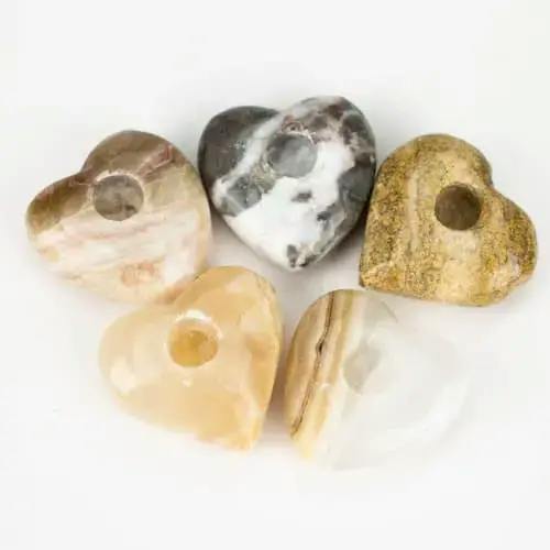 2" Onyx Stone Pipes - Heart