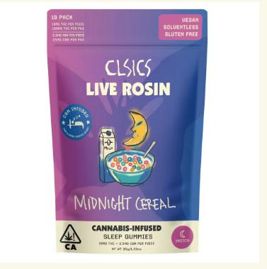 CLSICS Midnight Cereal Killer Rosin CBN 5mg 20pk