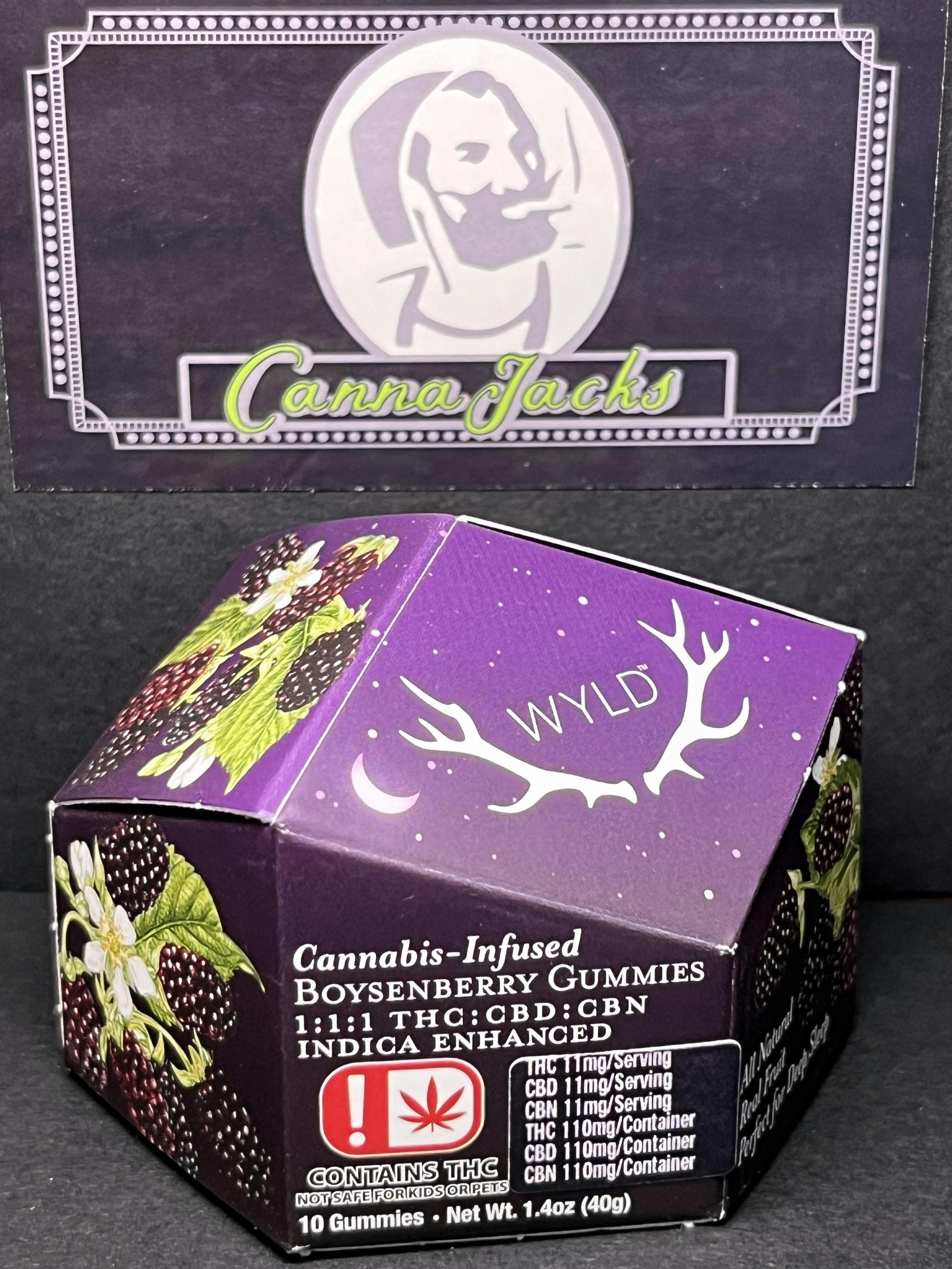 Wyld Boysenberry 1:1:1 THC:CBD:CBN Indica Enhanced {$15 OTD}