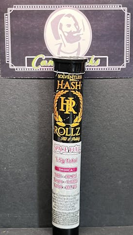 Space Fuel - HashRollz - 1.5G BUBBLE HASH INFUSED PRE-ROLL - INDICA {$11 OTD}