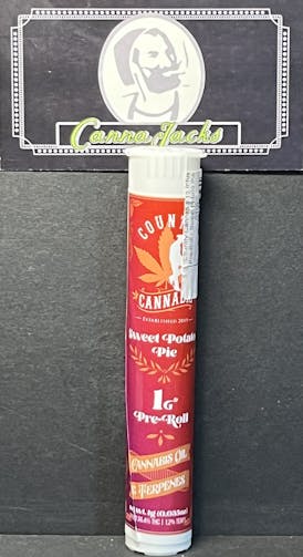 Country Cannabis 1g Infused Pre-Roll - Sweet Potato Pie {$8 OTD}