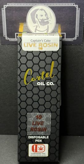 Cartel Oil Co | Disposable | Live Rosin | Captain's Cake | 1g $60 {OTD}