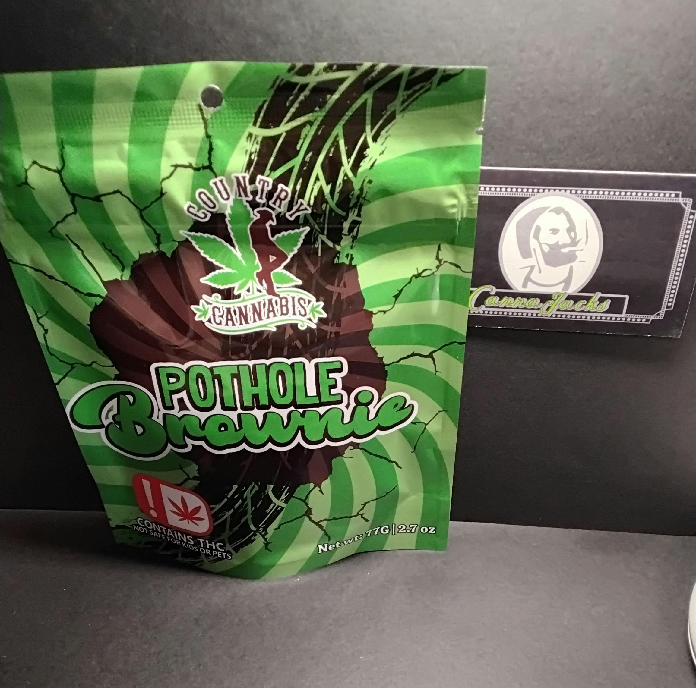 Country Cannabis - Pot Hole Brownie 1200mg {$20 OTD}