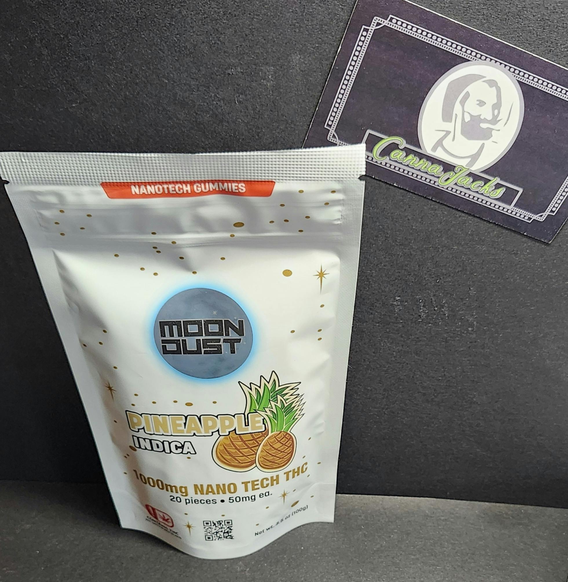 Moon Dust | Pineapple Nano Gummies | 1000mg | 20ct | 50mg/ea by MOON DUST
