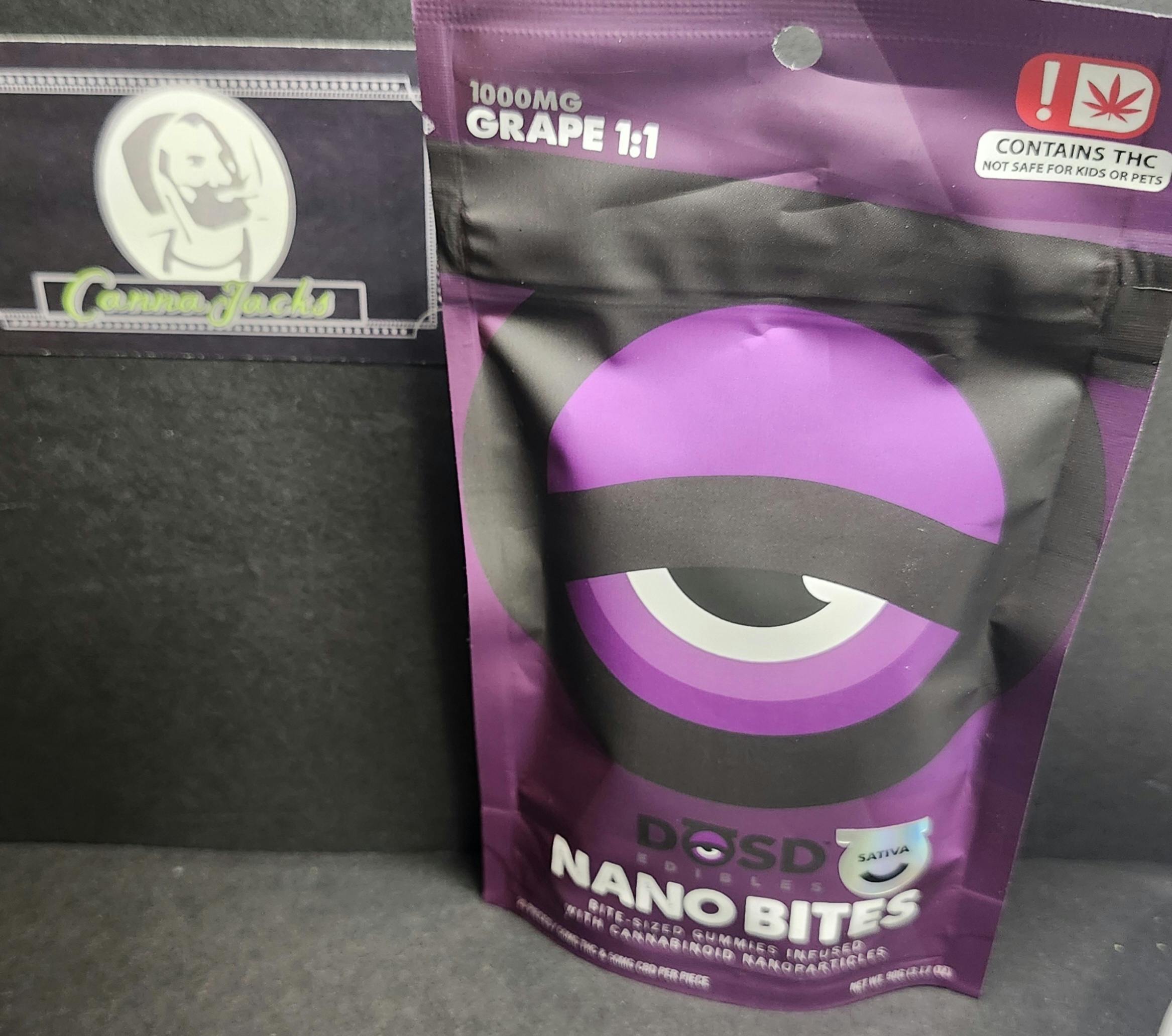 DOSD - Grape Indica 1000mg (CBD:THC) $25 {OTD}