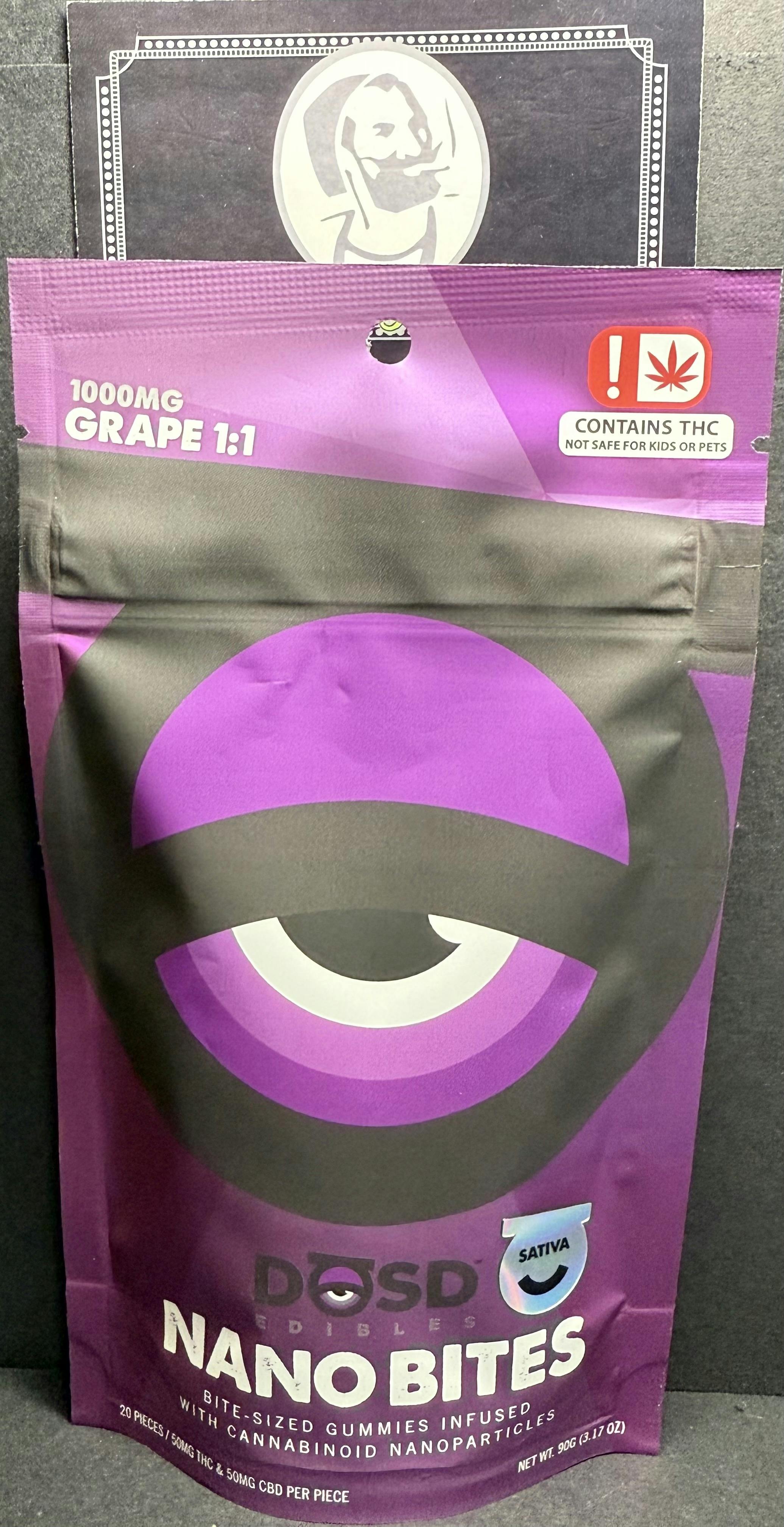 DOSD - Grape Sativa 1000mg (CBD:THC) - {$25 OTD}