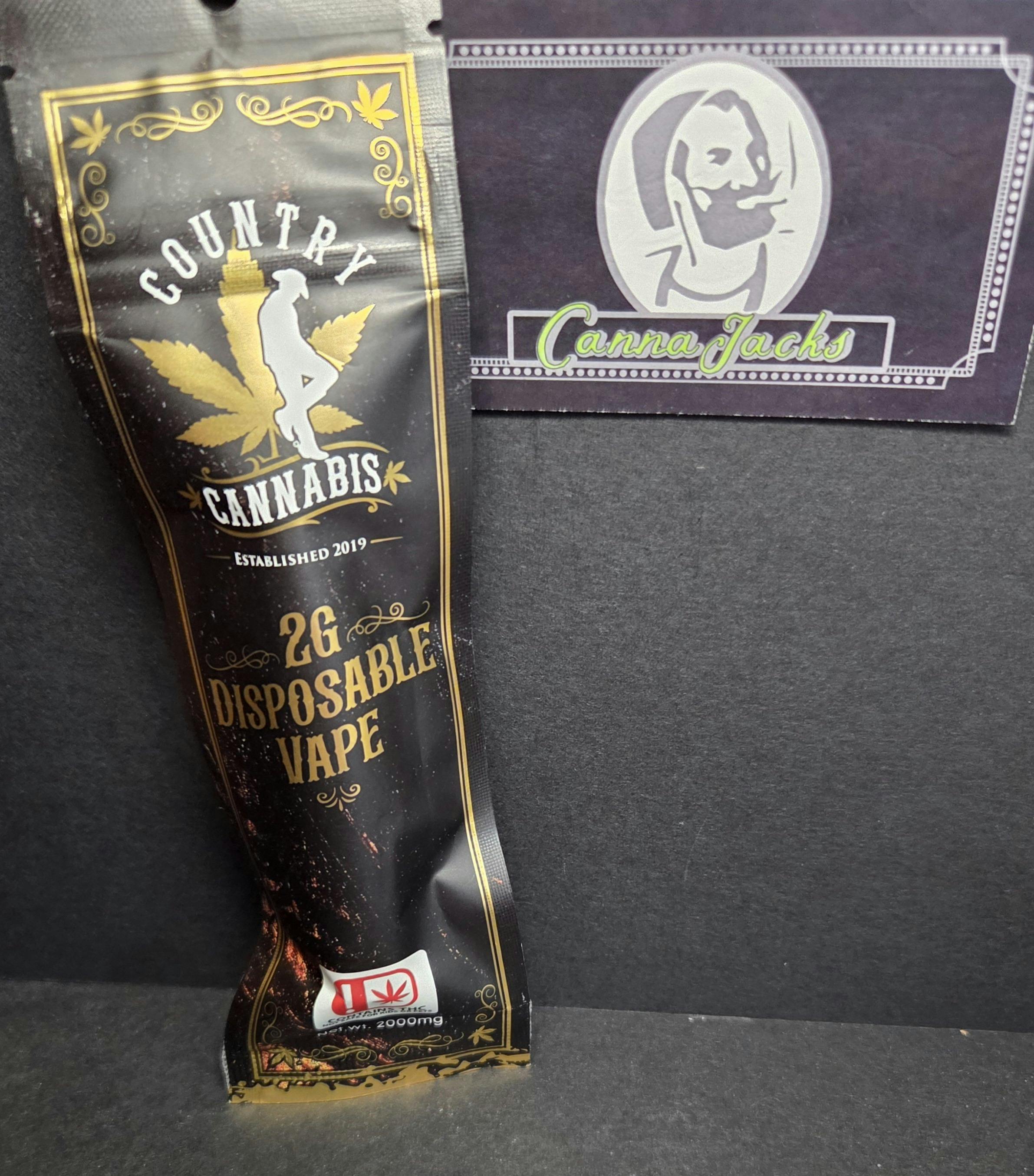 Country Cannabis 2g Vape - ($25 OTD)