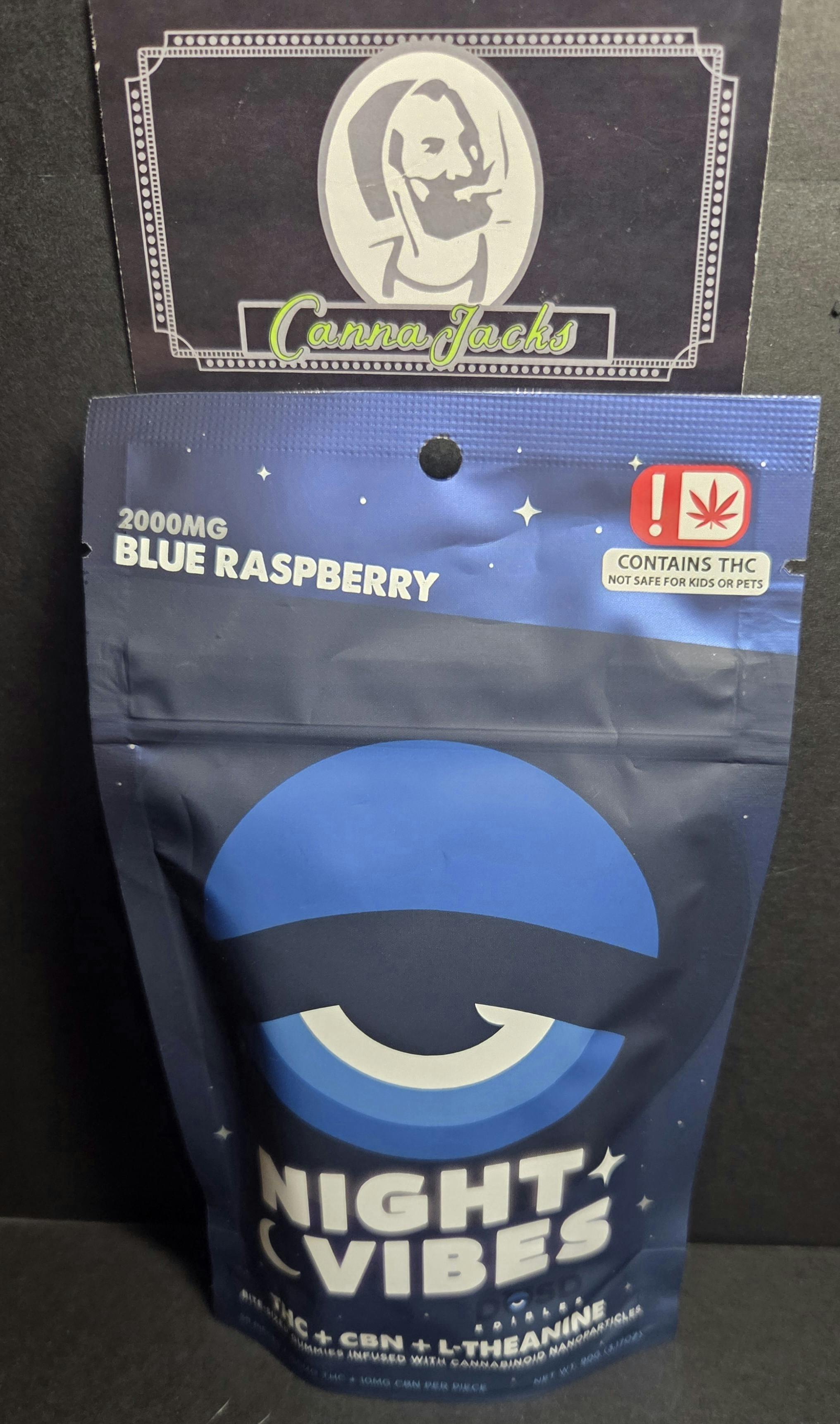 Blue Raspberry - 2000mg NIGHT VIBES - $40 OTD