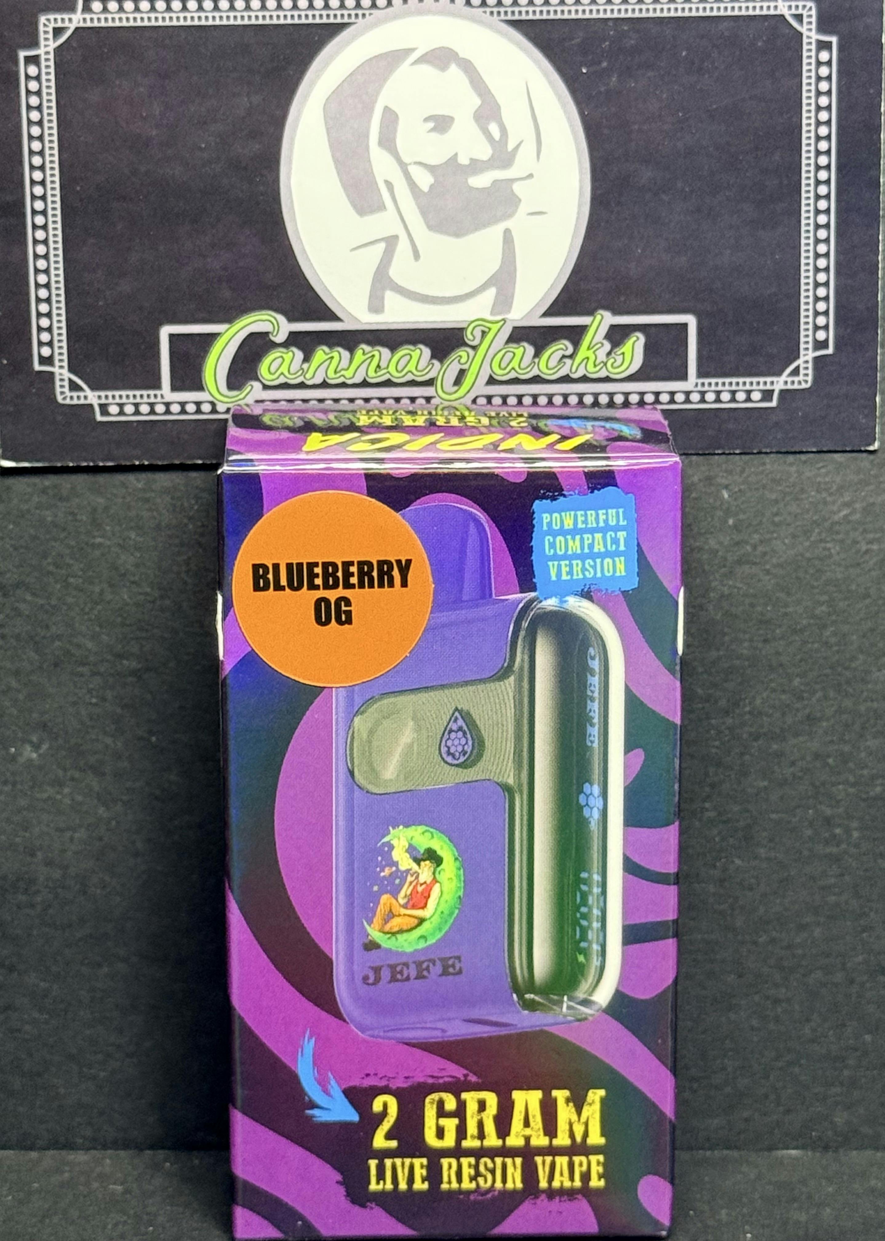 Jefe live resin Disposable - Blueberry OG - 2 Grams $27 {OTD}
